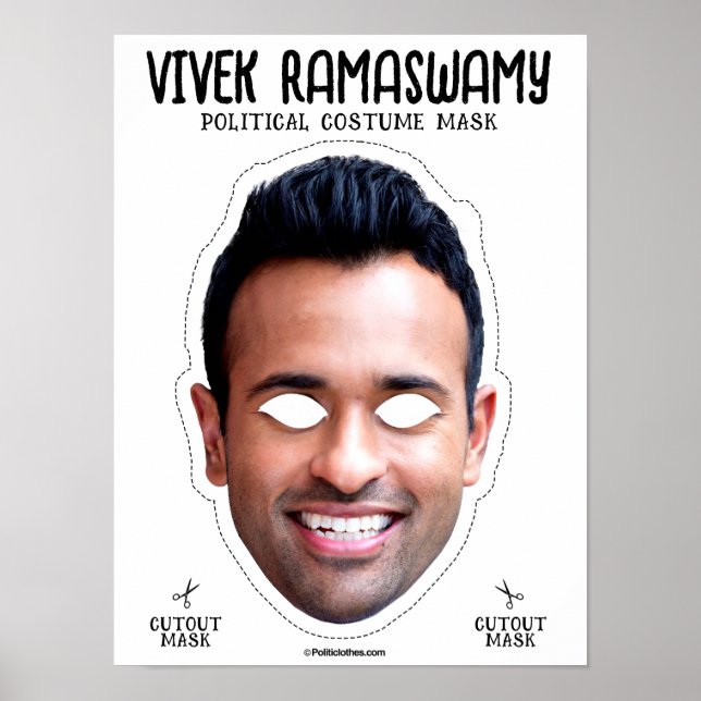 Vivek Ramaswamy Costume Mask Poster (Framsidan)