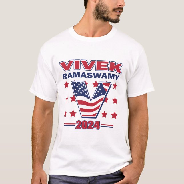 Vivek Ramaswamy för president 2024 T Shirt (Framsida)