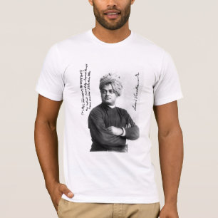 Vivekananda berömd undertecknat foto 1893 på t-shirt