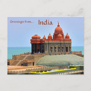 Vivekananda Rock Memorial Kanyakumari Indien Vykort
