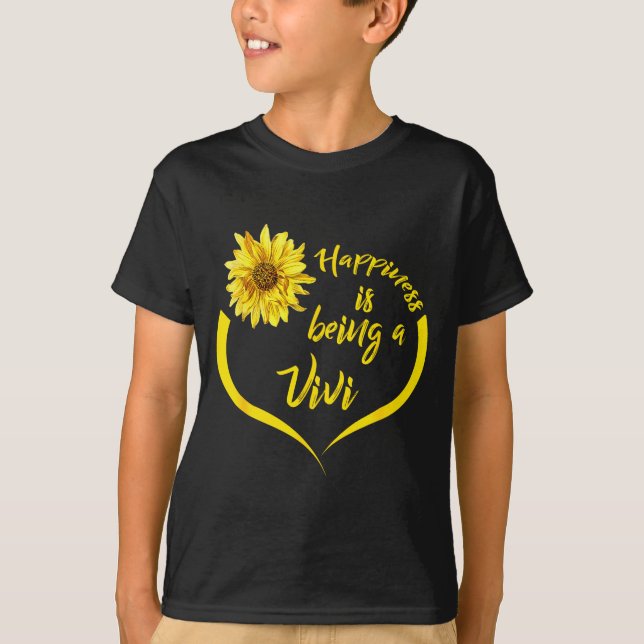 Vivi Gift_ Hapness Is Being A Vivi  T Shirt (Framsida)