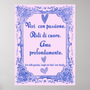 Vivi lura affischen för Passione den italienska Poster