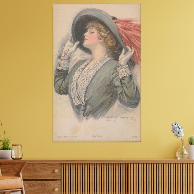 Vivian (1913) canvastryck (Insitu (Vardagsrum))