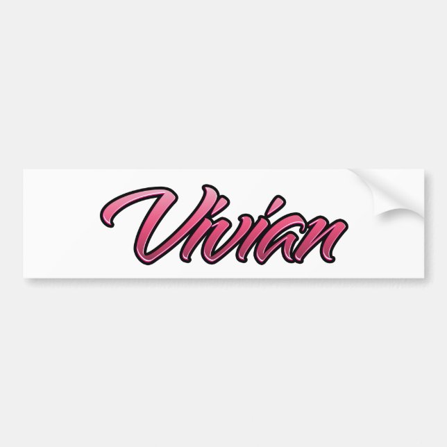 Vivian faded rosa Aufkleber Sticker Bildekal (Framsidan)