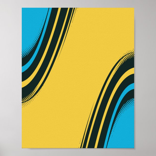 Vivid Abstrakt Rörelse Poster (Framsidan)