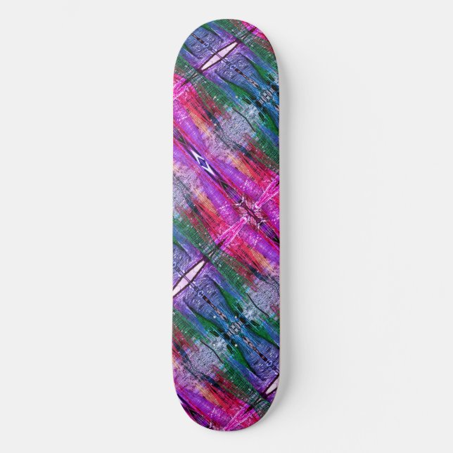 Vivid Abstrakt Weave, 8 1/2-tums Skateboard Deck (Framsida)