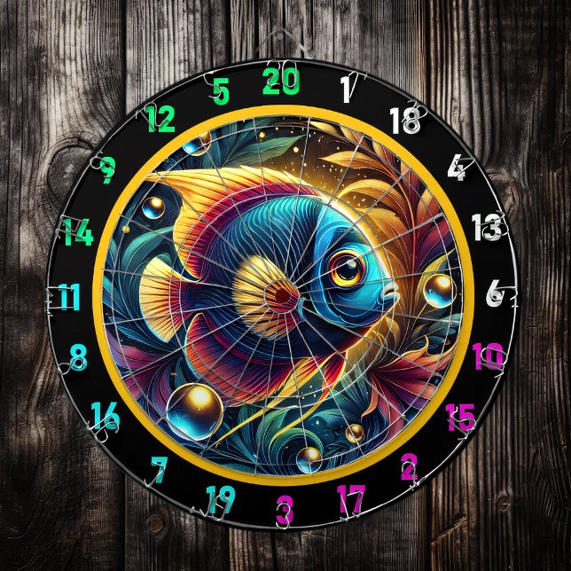 Vivid Aquarium Betta Dartboard Decor Darttavla (Skapare uppladdad)