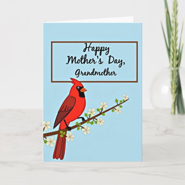 Vivid Avian Mothers Day Card Kort (Framsida)