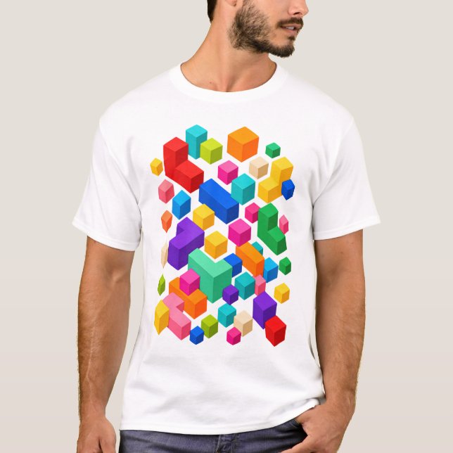 Vivid Blockscape T Shirt (Framsida)