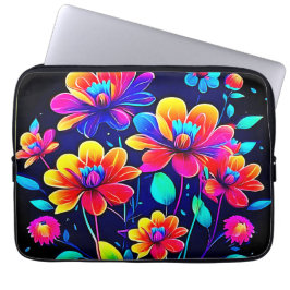 Vivid Blommigt Bouquet Laptop Fodral