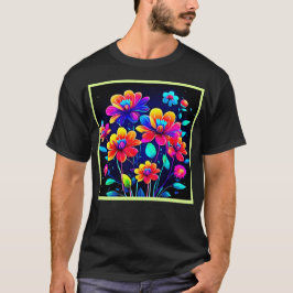 Vivid Blommigt Bouquet T Shirt