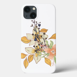 Vivid Bloom på Black iPhone Cover