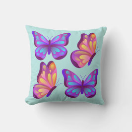 Vivid Butterfly Pop Pillow Kudde