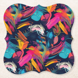 Vivid Chaos Splash Graffiti Underlägg Papper