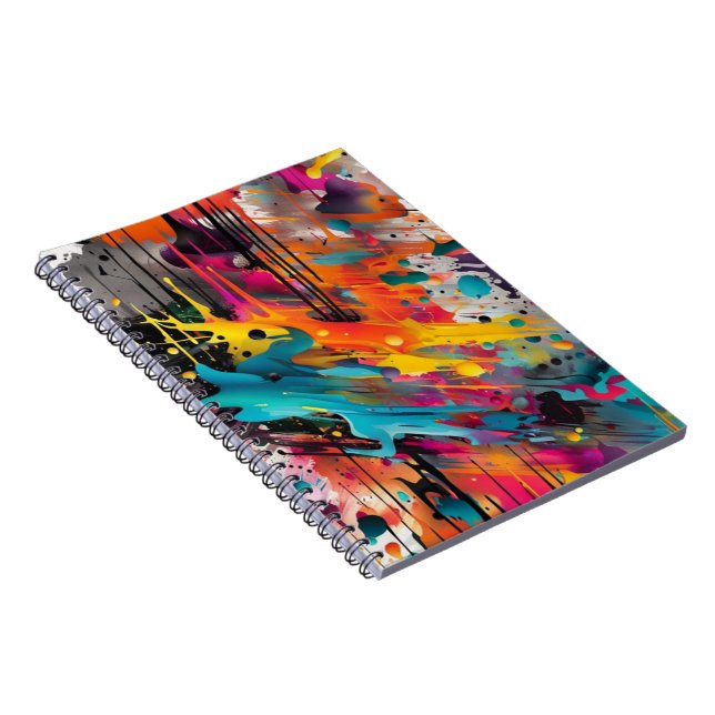 Vivid Chaos Stänk Graffiti Anteckningsbok (Högra Sidan)