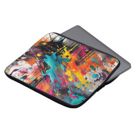 Vivid Chaos Stänk Graffiti Laptop Fodral