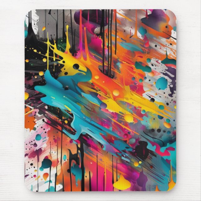 Vivid Chaos Stänk Graffiti Musmatta (Framsidan)