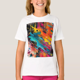 Vivid Chaos Stänk Graffiti T Shirt