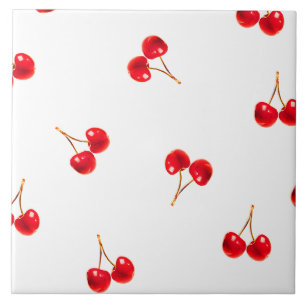 Vivid Cherry Mönster Kakelplatta