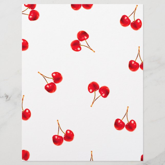Vivid Cherry Mönster Reklamblad (Framsidan)