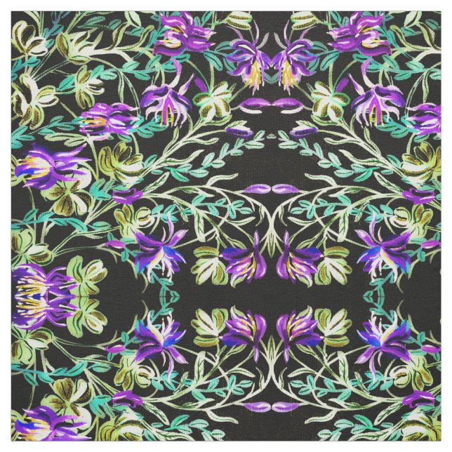 Vivid Columbine Fabric Tyg (Provkarta)