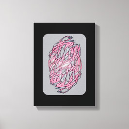 Vivid Contrast: Modern Geometric Abstract Print Canvastryck