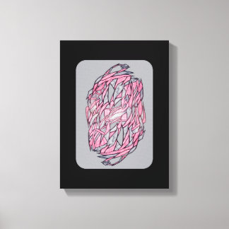 Vivid Contrast: Modern Geometric Abstract Print Canvastryck