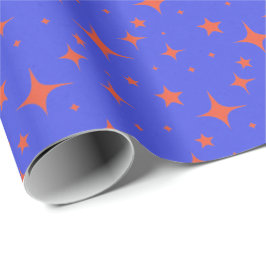 Vivid Cosmic Starry Gift Wrap Presentpapper
