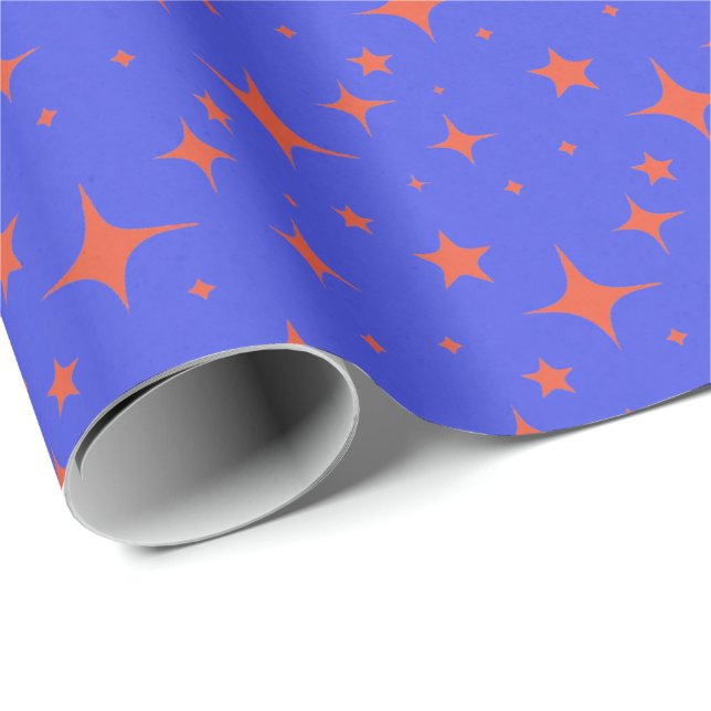 Vivid Cosmic Starry Gift Wrap Presentpapper (Rullad Hörn)