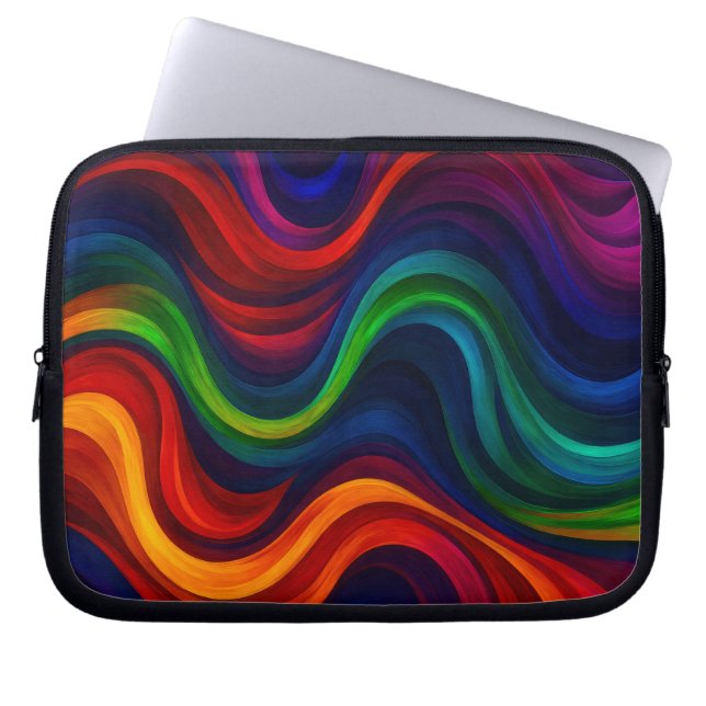 Vivid Curves Laptop Fodral (Framsidan)