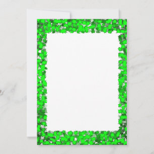 Vivid Färg Abstract Design Art Grönt Foliage DIY Kort
