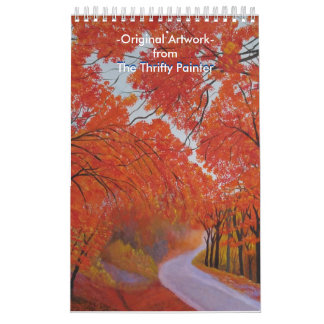 Vivid Färg Original Acrylic Paintings Kalender