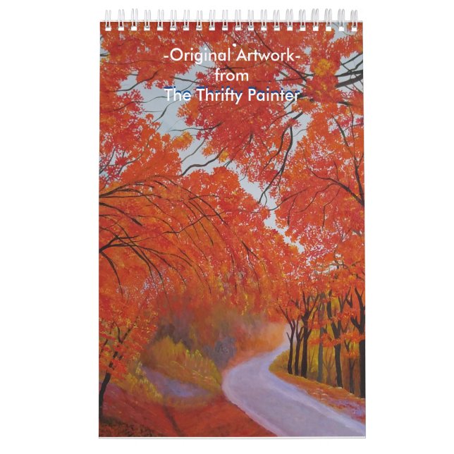 Vivid Färg Original Acrylic Paintings Kalender (Omslag)