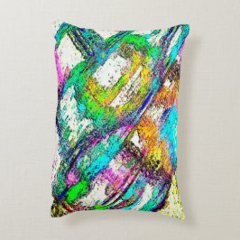 Vivid färg - Rustik och grov som grovgjutning Prydnadskudde