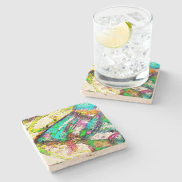 Vivid färg - Rustik och grov som grovgjutning Stenunderlägg