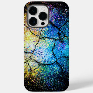 Vivid Färg Stänk krackade iphone case