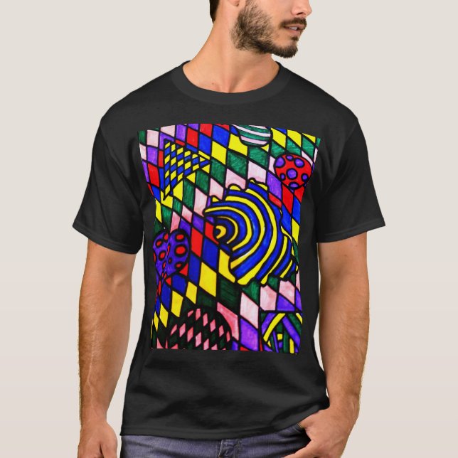 Vivid färg t-shirt (Framsida)