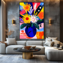 Vivid Fauvist Vision av solblommor