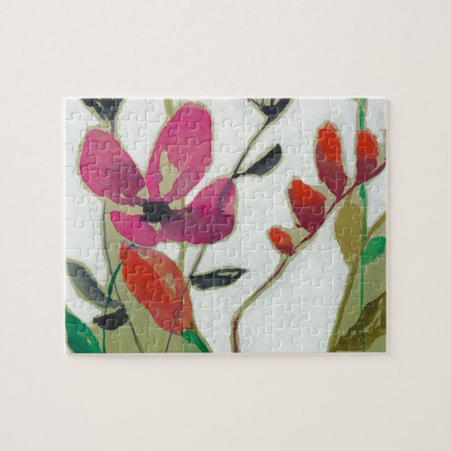 Vivid Flowers I Pussel (Horisontell)