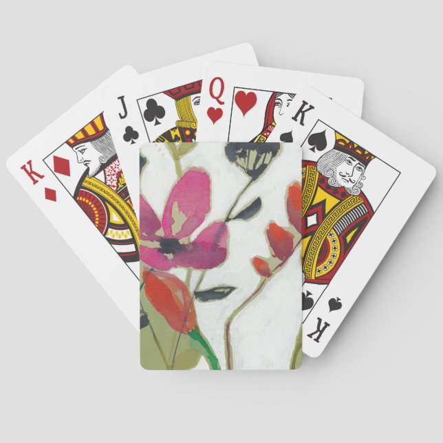 Vivid Flowers I Spel Kort (Baksidan)