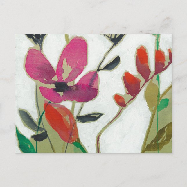 Vivid Flowers I Vykort (Framsida)