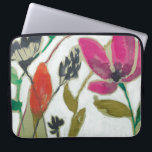 Vivid Flowers Laptop Fodral<br><div class="desc">Vivid Flowers II av Jennifer Goldberger. Insamling av enskilda blommor i en levande palett i färg.</div>
