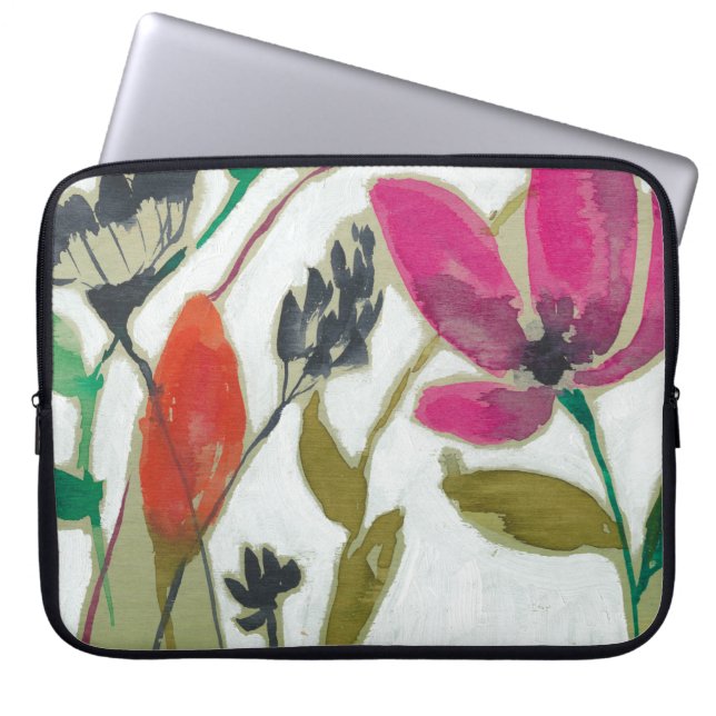 Vivid Flowers Laptop Fodral (Framsidan)