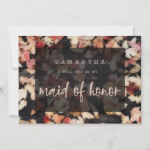 Vivid Foliage | Frieri kort för Fall Maid of honor