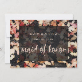 Vivid Foliage | Frieri kort för Fall Maid of honor