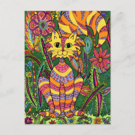 Vivid Garden Cat 2 Vykort