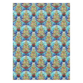 Vivid glasaktigt färgat glas Julgran Mönster