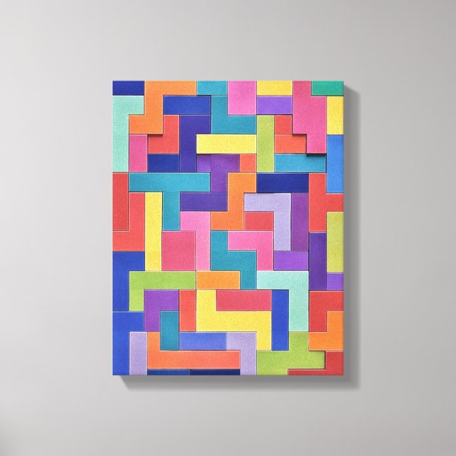  Vivid Grid Canvastryck (Framsida)