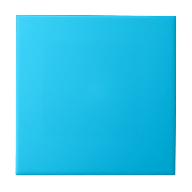 Vivid Himlar Blue Solid Färg Kakelplatta (Framsidan)
