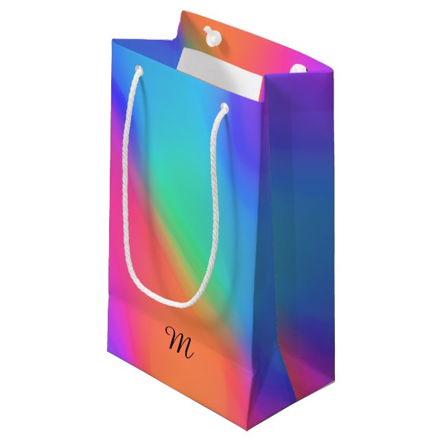 Vivid HoloGraph Monogram Gift-säck (Framsidan Vinklad)